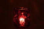 J-LINE HURRICANE SPOTTED GLASS RED/BLACK LARGE - Tuincentrum Lopik