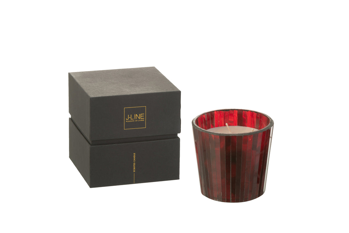 Scented Candle Noa Ruby Red Red Small-35H - Tuincentrum Lopik