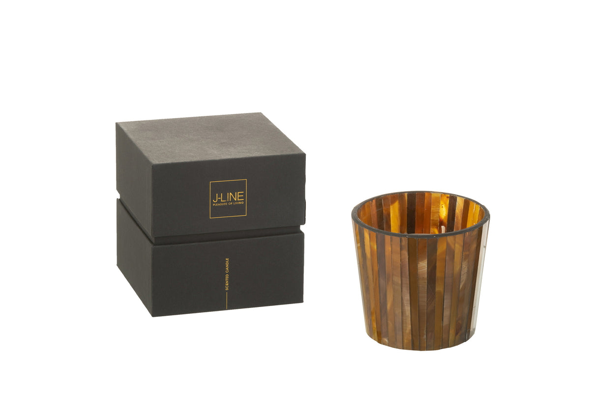 Scented Candle Noa Zesty Sunburst Ochre Small-35H - Tuincentrum Lopik