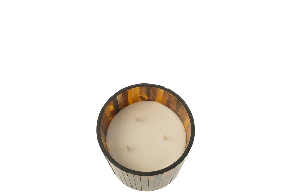Scented Candle Noa Zesty Sunburst Ochre Small-35H - Tuincentrum Lopik