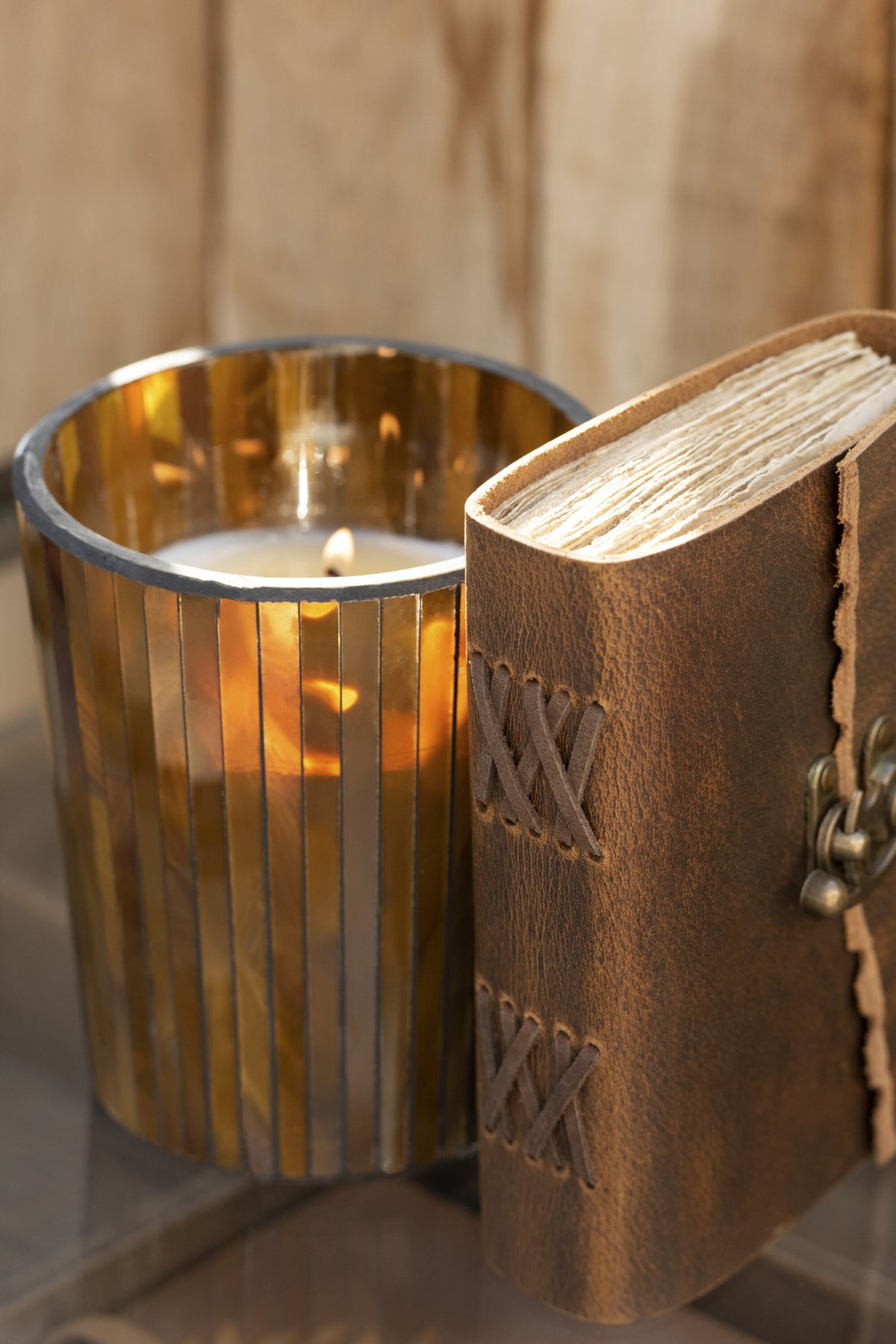 Scented Candle Noa Zesty Sunburst Ochre Small-35H - Tuincentrum Lopik