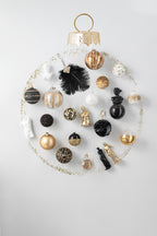 J-LINE DOOS VAN 8 KERSTBALLEN 2+2+2+2 TEKST KERST GLAS WIT/GOUD - Tuincentrum Lopik
