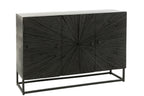 J-LINE DRESSOIR SHANIL HOUT/IJZER ZWART - Tuincentrum Lopik