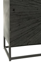 J-LINE DRESSOIR SHANIL HOUT/IJZER ZWART - Tuincentrum Lopik