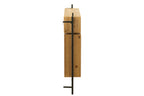 J-LINE WANDKAPSTOK MET SPIEGEL TINA DENNENHOUT/IJZER ZWART/NATUREL - 130 X 87 CM - Tuincentrum Lopik