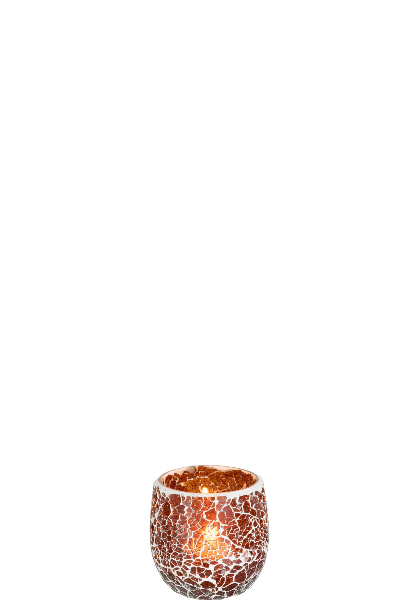 J-LINE KANDELAAR ALI GLAS BRUIN SMALL - Tuincentrum Lopik