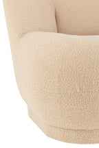 J-LINE KRUK TEDDYFLUWEEL WIT WARM BEIGE - Tuincentrum Lopik