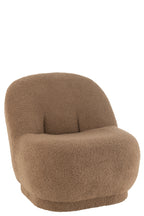 Kruk Teddyfluweel Wit Bruin - Tuincentrum Lopik