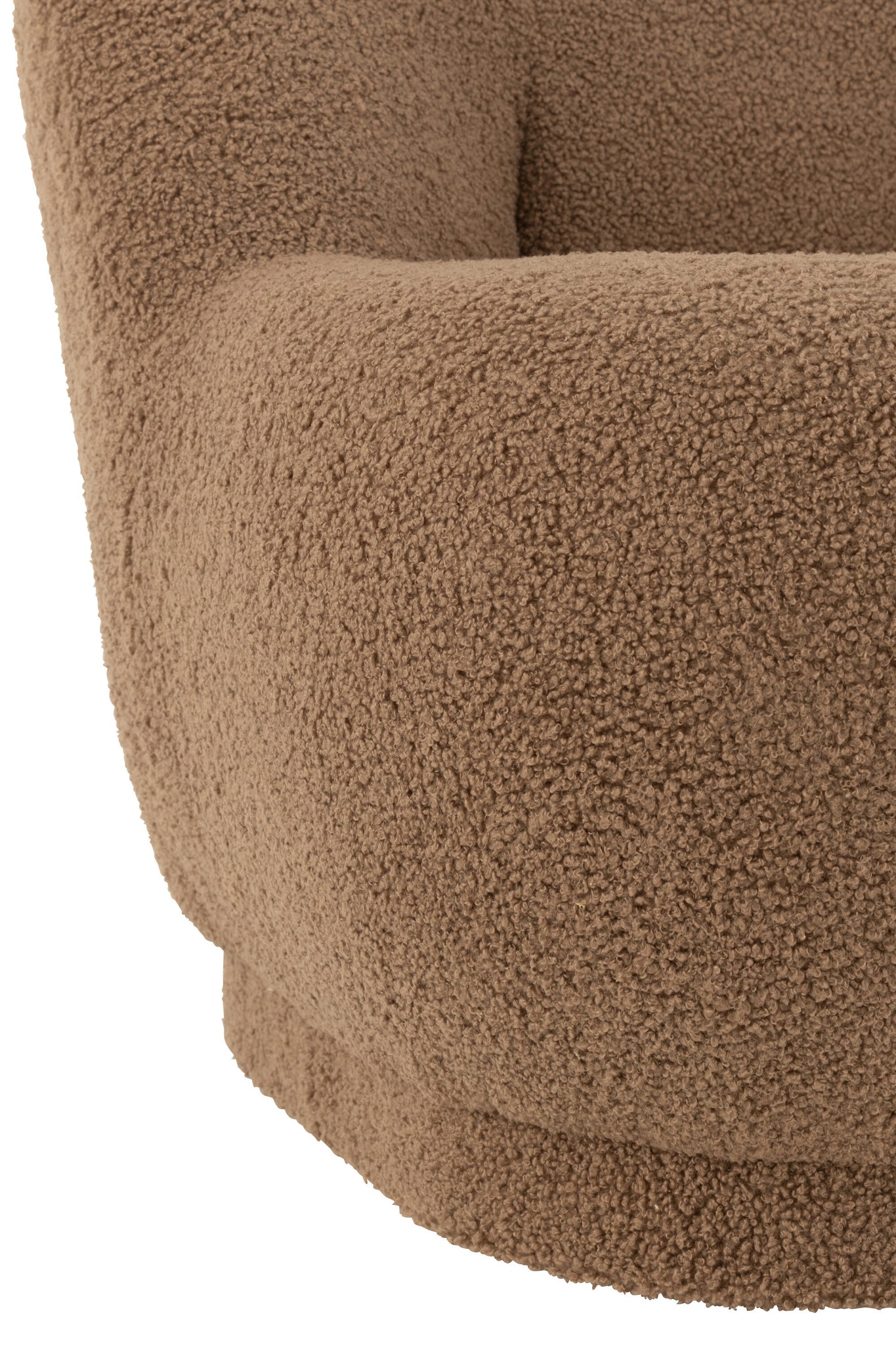 Kruk Teddyfluweel Wit Bruin - Tuincentrum Lopik