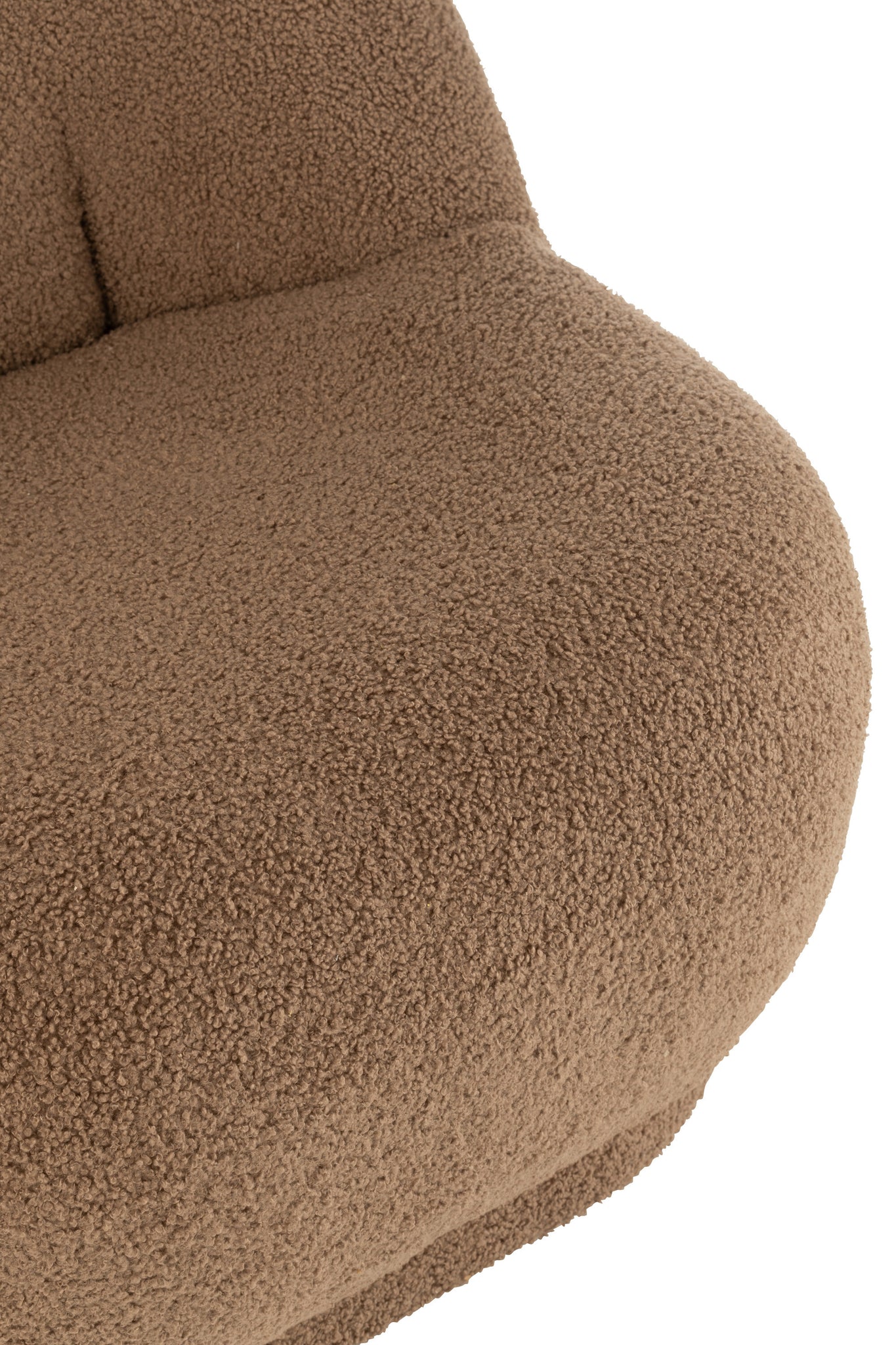 Kruk Teddyfluweel Wit Bruin - Tuincentrum Lopik
