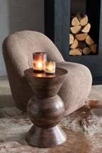 Kruk Teddyfluweel Wit Bruin - Tuincentrum Lopik