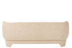 Zetel voor 2/3 personen, gebreid textiel/hout, wit
