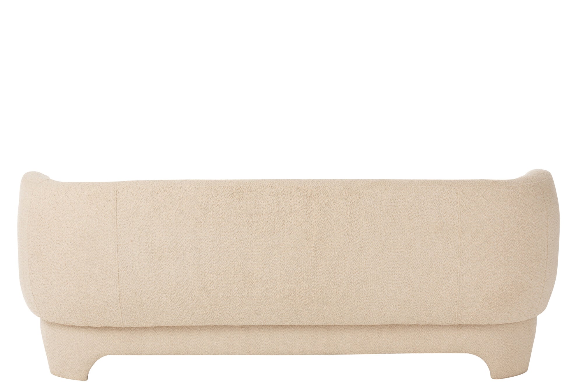 Zetel voor 2/3 personen, gebreid textiel/hout, wit