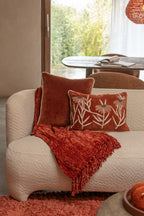 Zetel voor 2/3 personen, gebreid textiel/hout, wit