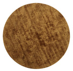 Tapis rond en viscose fait main marron - Tuincentrum Lopik