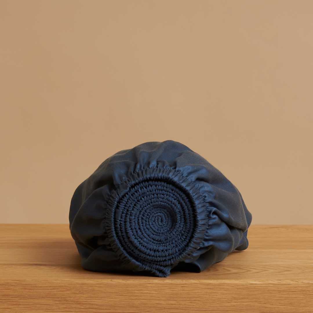 COCO & CICI TENCEL HOESLAKEN DONKERBLAUW 90 X 200 CM