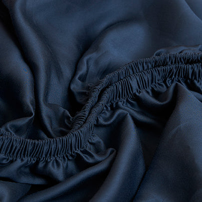 COCO & CICI TENCEL HOESLAKEN DONKERBLAUW 90 X 200 CM