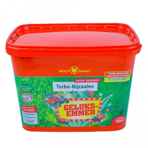  LR-A 120 TURBO GRASZAAD GELUKSEMMER 2,4KG = 120M² GAZON HERSTEL