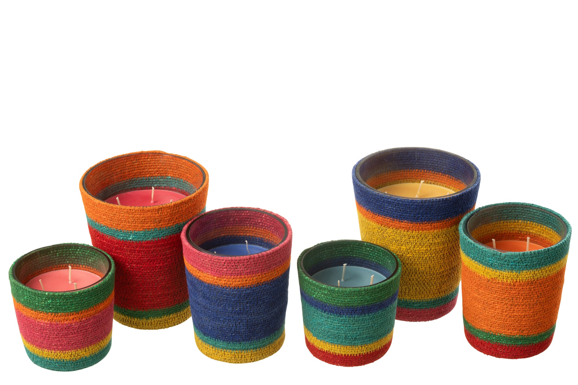 J-LINE GEURKAARS BASKET RED – WAX MIX LARGE 75H (SET VAN 2) - Tuincentrum Lopik