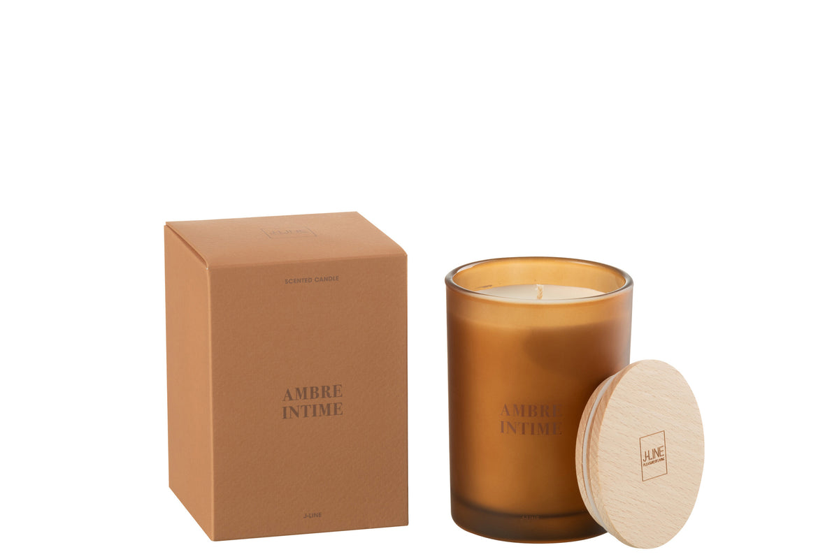 Scented Candle Accords Essentiels Ambre Intime-38H - Tuincentrum Lopik