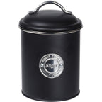 Excellent Houseware Voorraadbussen Klassiek Zwart - Set Van 3 Stuks