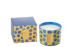 J-LINE GEURKAARS FLOWERS BLUE/YELLOW SMALL - 30H - Tuincentrum Lopik