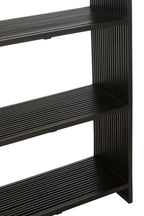 J-LINE BOEKENKAST 4 PLANKEN GERECYCLED TEAK ZWART - Tuincentrum Lopik