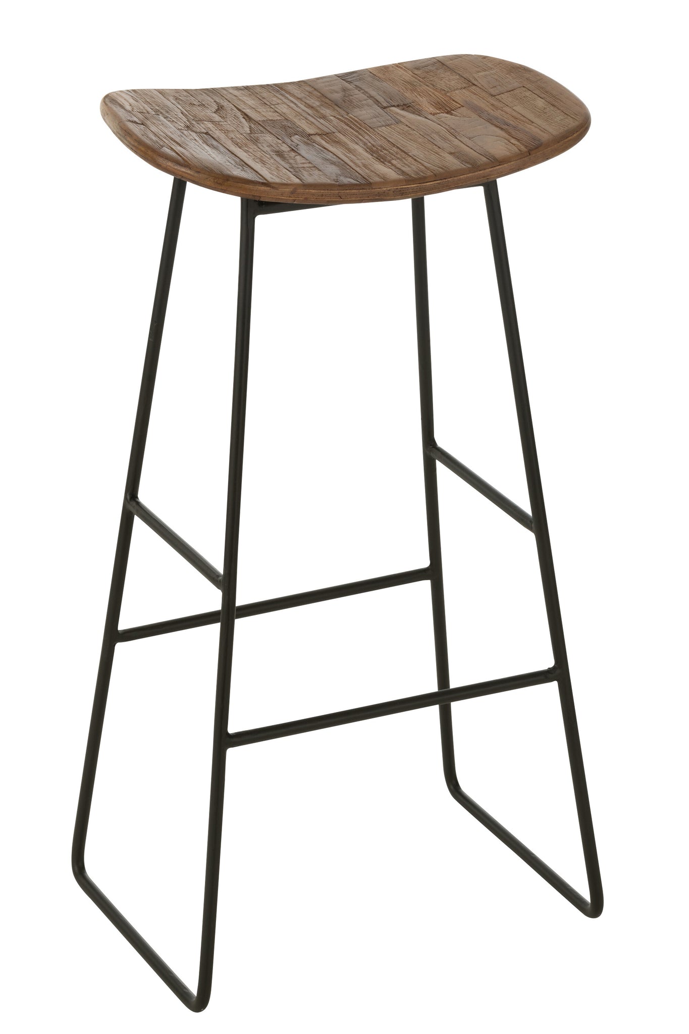 J-LINE KRUK RECHTHOEKIG RECYCLED TEAK NATUUR LARGE - Tuincentrum Lopik