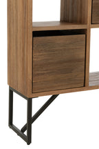 J-LINE KAST MET LADES GERECYCLED TEAK NATUREL - Tuincentrum Lopik