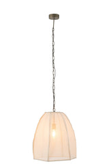 J-LINE PLAFONDLAMP PEER LINNEN/IJZER WIT KLEIN - Tuincentrum Lopik