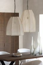 J-LINE PLAFONDLAMP PEER LINNEN/IJZER WIT KLEIN - Tuincentrum Lopik
