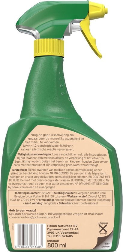 BIO TEGEN SCHIMMELS SPRAY 800 ML