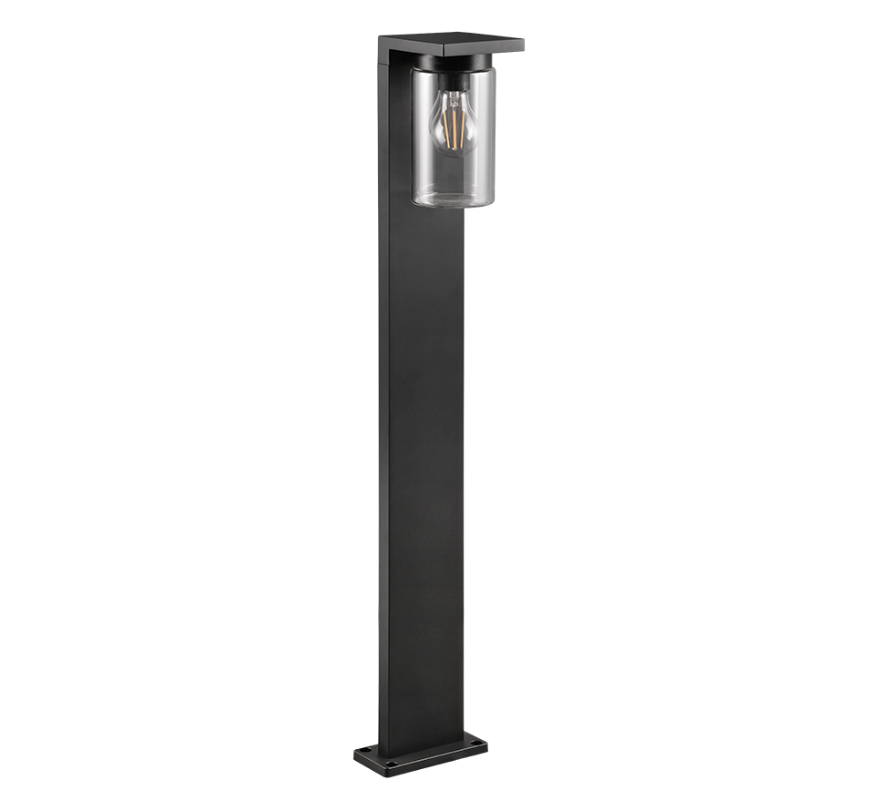 TRIO PADLAMP ARDILA ALUMINIUM/GLAS MAT ZWART 100 CM