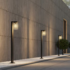 TRIO PADLAMP ARDILA ALUMINIUM/GLAS MAT ZWART 100 CM
