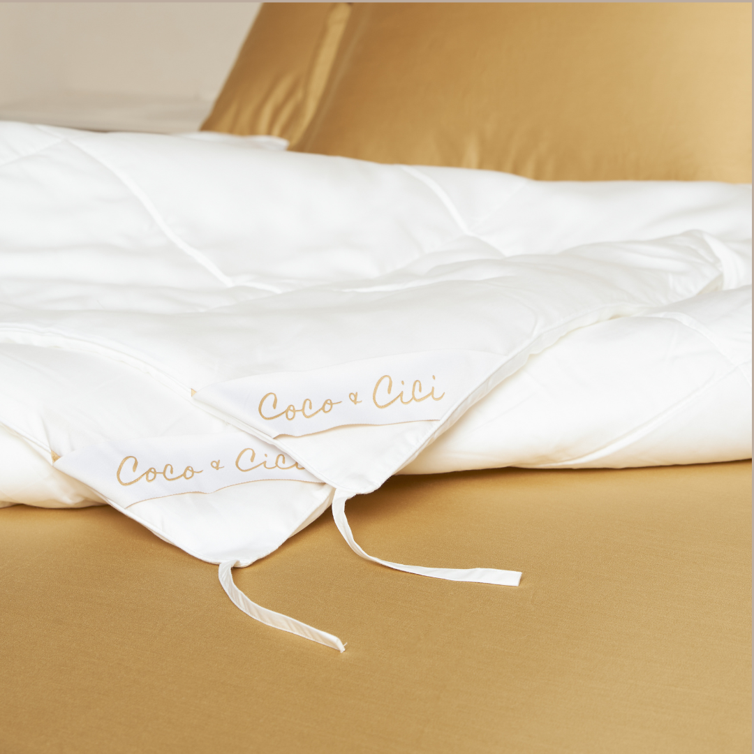 COCO & CICI TENCEL HOOGZOMERDEKBED WIT 140X220CM