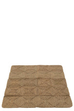 J-LINE VLOERKLEED SQUARES KUNSTSTOF NATUREL 122 X 153 CM