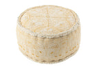 J-LINE POEF ROND KATOEN WIT LARGE 54 CM