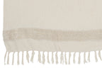 J-LINE PLAID DIAMONDS+FRINGES – KATOEN/SEQUIN WIT/GOUD - Tuincentrum Lopik