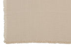 J-LINE PLAID FRINGES COTTON MUSLIN LIGHT BEIGE - Tuincentrum Lopik
