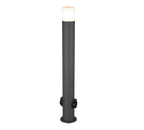 TRIO PADLAMP HOOSIC MET 2 STOPCONTACTEN ALUMINIUM ANTRACIET 80 CM