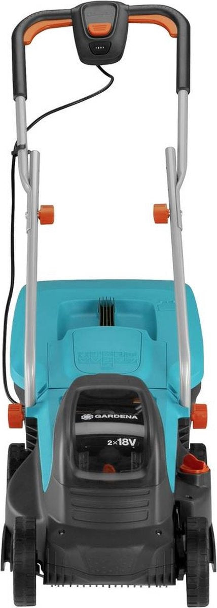  POWERMAX 32/36V P4A ACCU GRASMAAIER 32 CM 200 M² INCLUSIEF TWEE 18V ACCU'S EN LADER