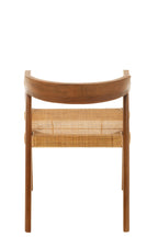 J-LINE DINING CHAIR SQUARE OPEN WEBBING TEAK WOOD BROWN - Tuincentrum Lopik
