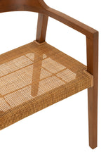 J-LINE DINING CHAIR SQUARE OPEN WEBBING TEAK WOOD BROWN - Tuincentrum Lopik