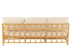 J-LINE SOFA ELISE + KUSSEN 3-PERSOONS ROTAN/TEXTIEL NATURAL/WIT - Tuincentrum Lopik