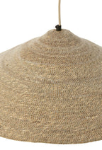 J-LINE HANGLAMP HAT MOONJ GRAS/IJZER NATUREL KLEIN 60 CM