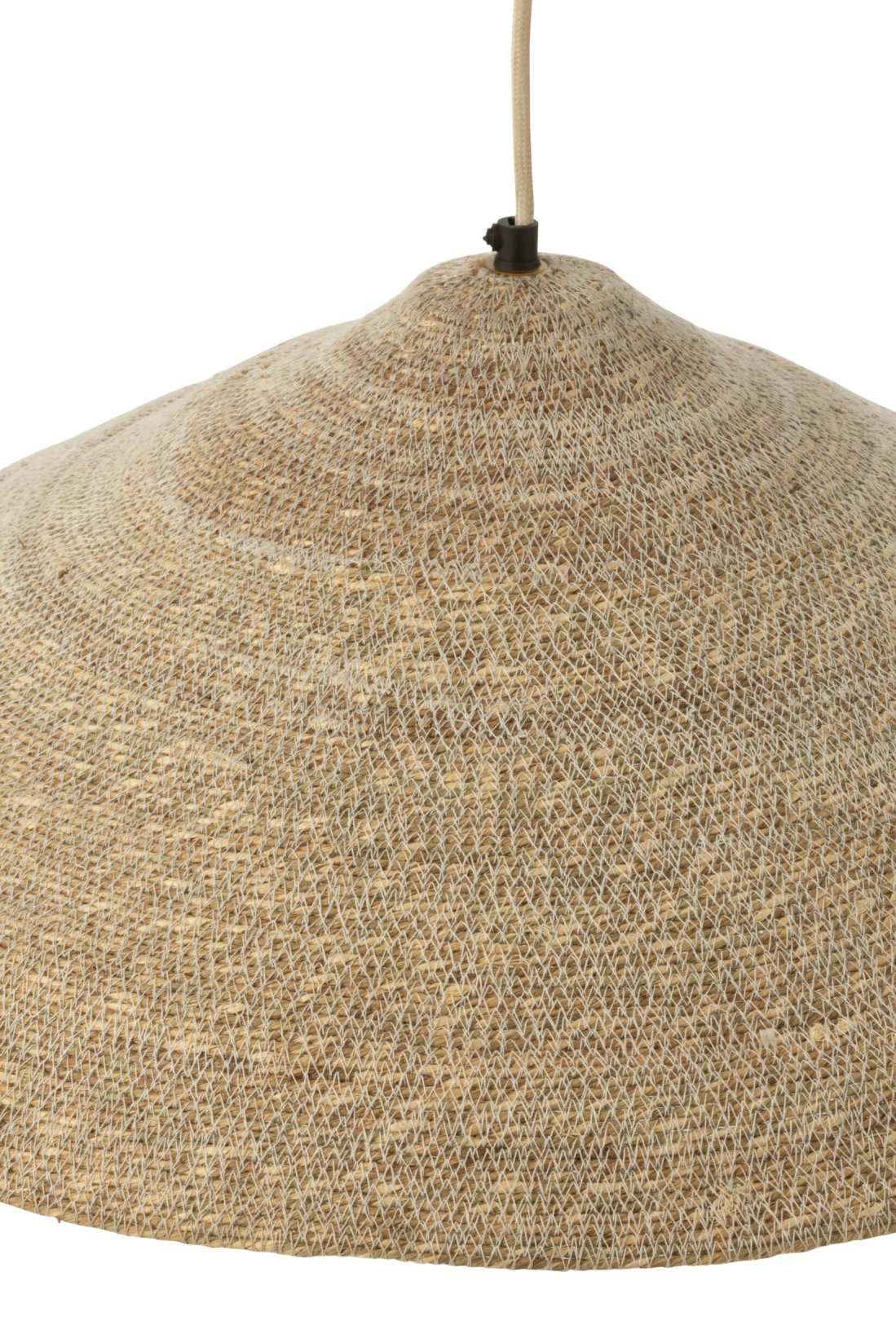 J-LINE HANGLAMP HAT MOONJ GRAS/IJZER NATUREL KLEIN 60 CM