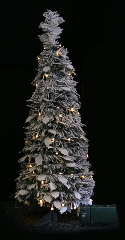POP-UP KERSTBOOM 210 CM BESNEEUWD MET 300 WARM-WITTE LEDS