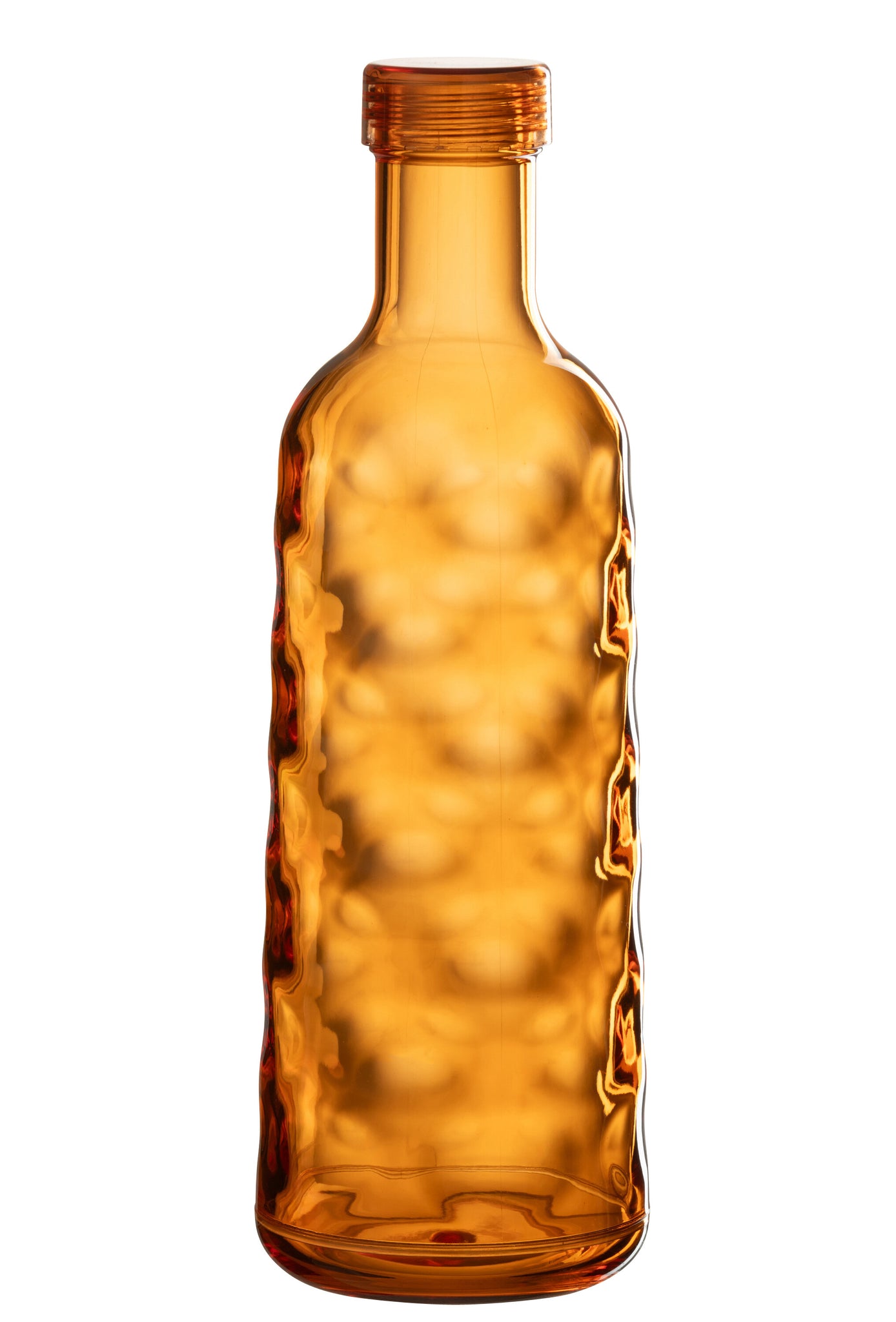 J-LINE FLES HAMMERED IN GIFTBOX PLASTIC ORANJE - Tuincentrum Lopik