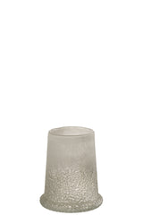 J-LINE WINDLICHT SUGAR GLAS WIT MEDIUM - Tuincentrum Lopik