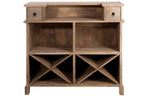 J-LINE BAR CABINET 2 DRAWERS RECTANGULAR WOOD NATURAL - Tuincentrum Lopik